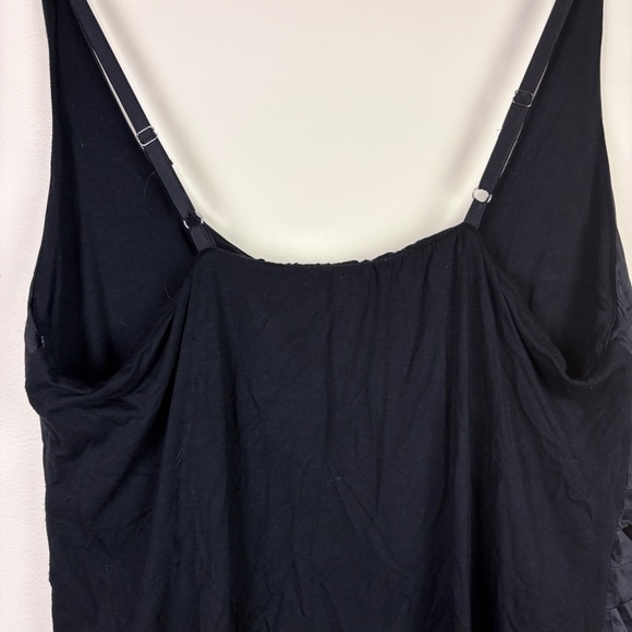 Cache Y2K Black Silk Ruched Tank Top Whimsigoth Dark Romantic - Picture 7 of 7